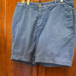 Taylor Byrd Blue Flat Front 7”  men’s Shorts